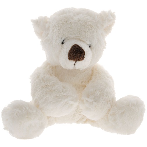 Мягкая игрушка Медведь белый лежачий 26 см Gulliver