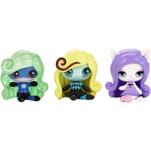 Набор фигурок 3 шт Monster High (Твайла, Лагуна Блю, Катрин де Мяу) Mattel DVF46
