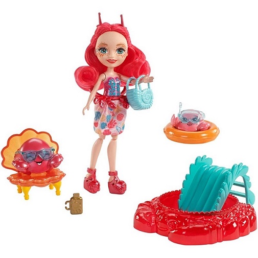 Игровой набор с куклой Камео Крабби и с двумя фигурками Cameo Crab Enchantimals