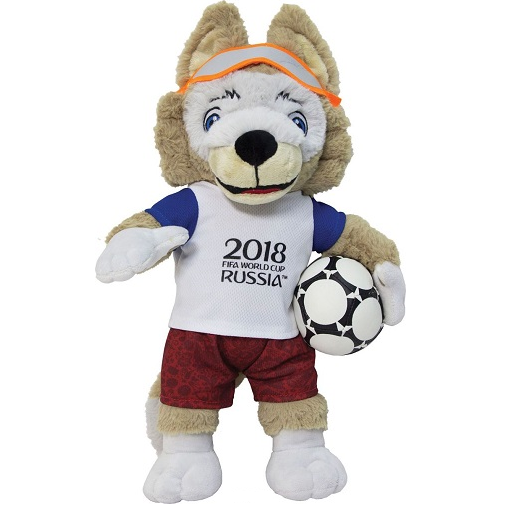 Мягкая игрушка Волк Забивака 40 см FIFA-2018