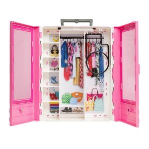 Мебель для кукол Барби Розовый шкаф модницы Barbie