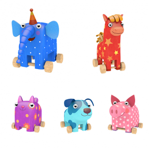 Игрушки из мультфильма "Деревяшки" набор из 5 штук Toystik