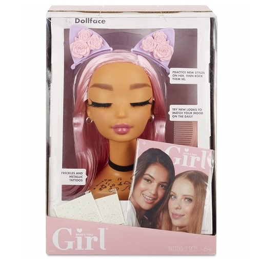 Модель головы для причесок и макияжа Dollface Who's That Girl MGA