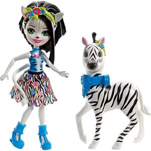 Игровой набор Зебры с куклой Zelena Zebra & Hoofette Enchantimals