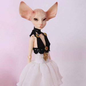 Кукла-кошка Сфинкс в платье BJD Sphinx Cat