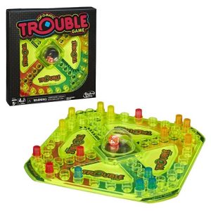 Настольная неоновая игра Trouble Neon Pop от Hasbro