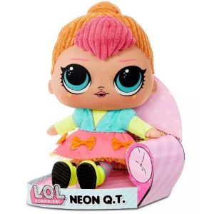 Мягкая плюшевая кукла Неоновая ЛОЛ Huggable Plush Neon Q.T. LOL
