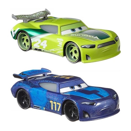 Набор Cars из 2 базовых машинок Тачки: Чейс Рейслотт и Спайки Файлапс GLR95