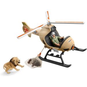 Игровой набор Вертолет-спасатель для диких животных Schleich 42476