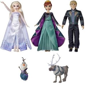 Набор из 5 кукол Холодное сердце-2 в новых нарядах: Анна, Эльза, Кристоф, Олаф и Свен