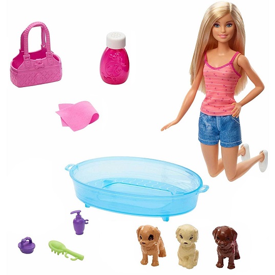 Игровой набор Барби Купание щенков Barbie GDJ37