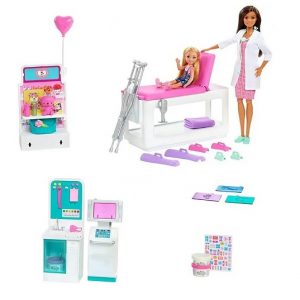Клиника Барби с рентгеновским аппаратом и куклой Barbie GTN61