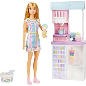 Набор Магазин мороженого (с тестом для лепки) Barbie ‎HCN46