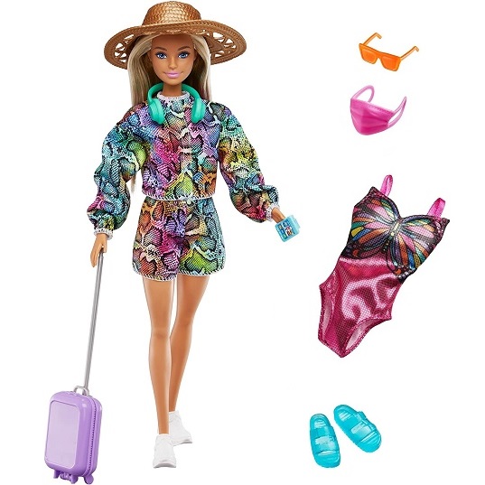 Кукла Барби-путешественница Barbie Holiday Fun HGM54