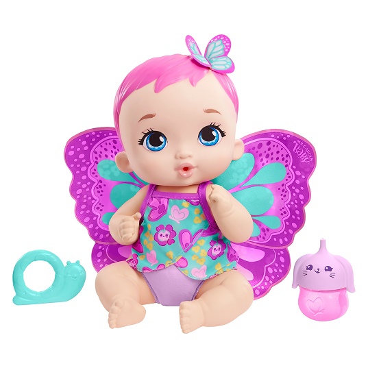 My Garden Baby Пупс с крылышками и бутылочкой Mattel