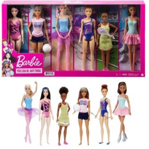 Набор 6 кукол Барби Спортивная карьера Barbie Sports Career Collection