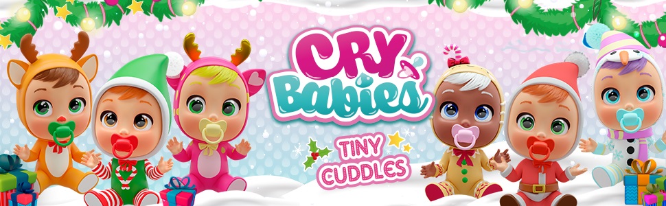 Cry Babies Tiny Cuddles Christmas Rosie