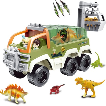 Машинка-грузовик перевозчик динозавров LampStory 18332